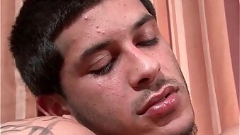 str8 hung Latino 18yr old minimum wage tire stacker goes gay for pay.